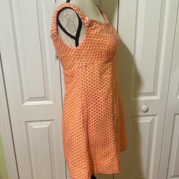 Free People Berry Kiss Mini Dress white peach combo - divino.acegroup.co.in